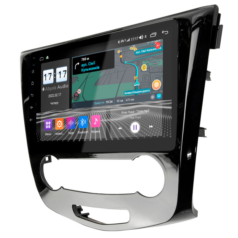 Android head unit Abyss Audio QS-0175 for Nissan QASHQAI 2012-2016