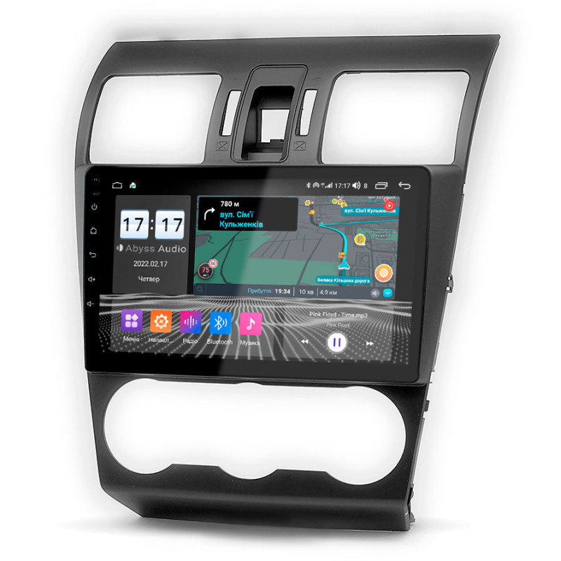 Android head unit Abyss Audio QS-9354 for Subaru Forester / Impreza / XV 2011-2016
