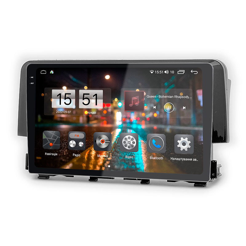 Android head unit Abyss Audio QXR-9161 for Honda CIVIC 2016-2018