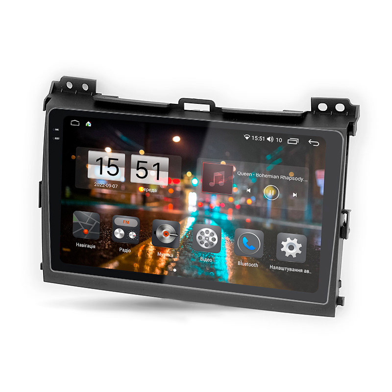 Android head unit Abyss Audio QXR-9144 for Toyota PRADO J120 2002-2010