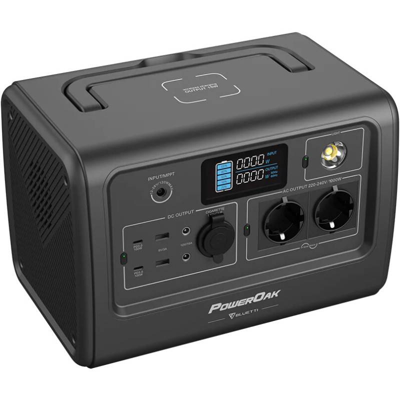Charging station Bluetti PowerOak EB70 1000W 716Wh