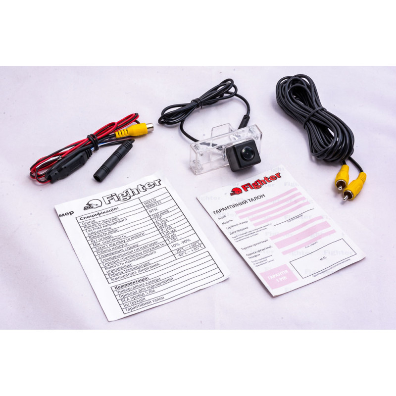 Rearview camera Fighter CS-HCCD+FM-29 for Toyota Land Cruiser 200 (J20A), 100 (J10), Prado (J120)*without spare wheel on door