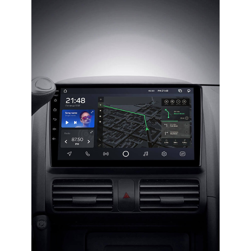 Android head unit AMS T910 6+128 Gb Honda CR-V 2 2001-2006 9″