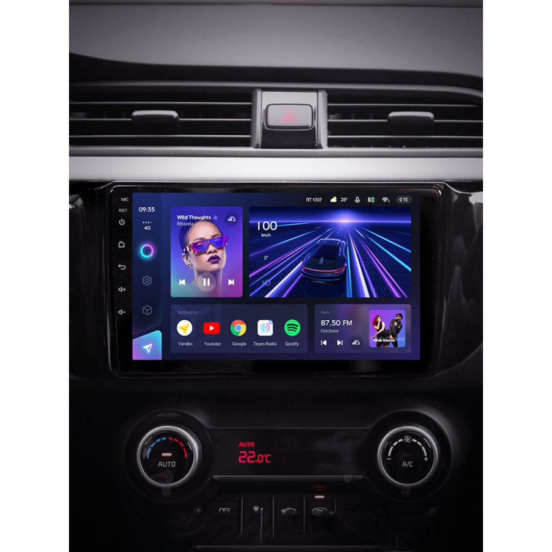 Android head unit Teyes CC3L 4+32 Gb Kia RIO 4 (K2) 2016-2019 (B) 9″
