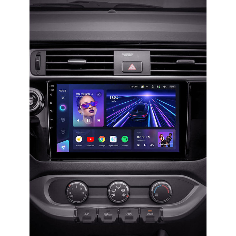 Android head unit Teyes CC3L 4+32 Gb Kia RIO 4 K3 2015-2017 9″