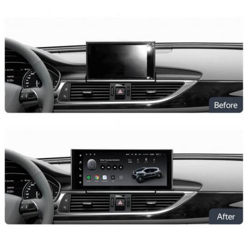 Android head unit Teyes LUX ONE 6+128 Gb Audi A6 A6L C7 2011-2014 12.3″