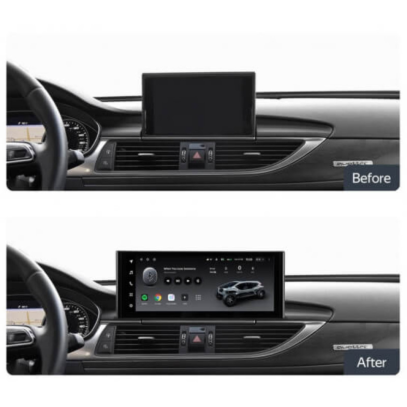 Štátní magnetofon Teyes LUX ONE 6+128 GB pro Audi A6/A6L C7 (2014–2018), 12,3″