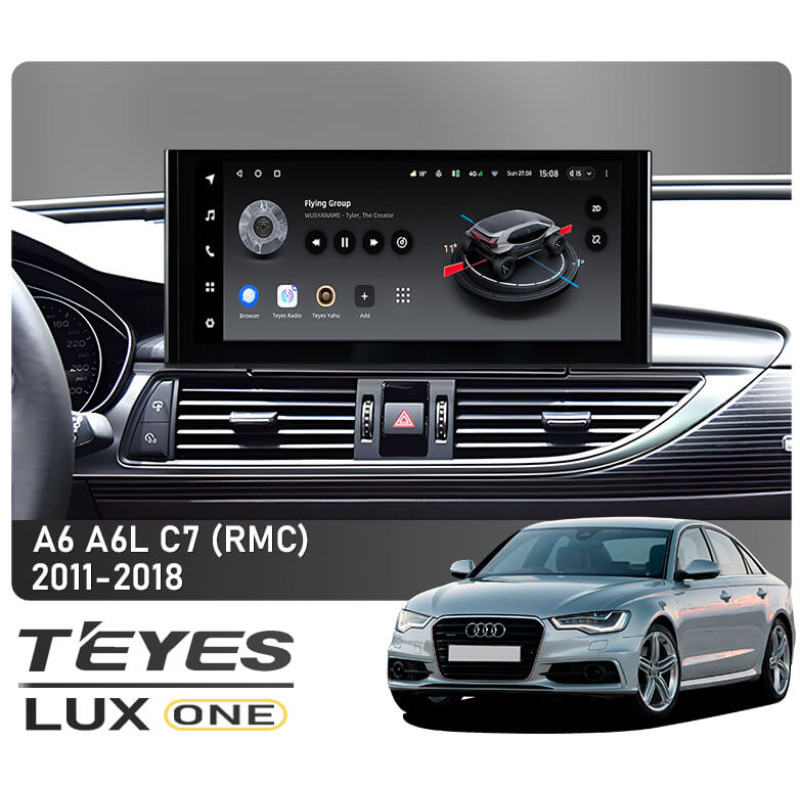 Android head unit Teyes LUX ONE 6+128 Gb Audi A6 A6L C7 (RMC) 2011-2018 12.3″