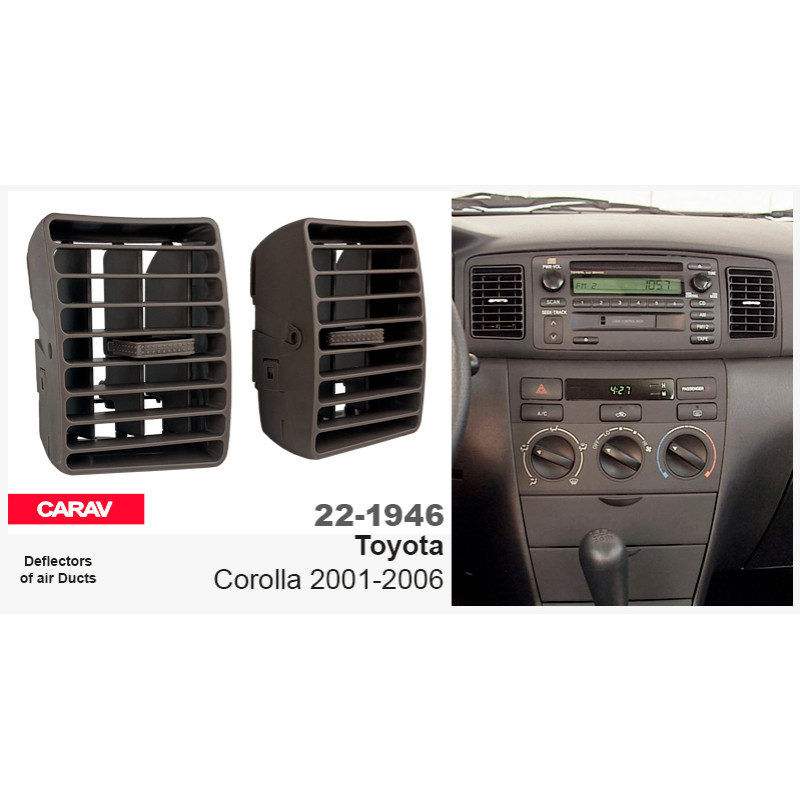 Air deflectors (duct deflectors) Toyota Corolla Carav 22-1946