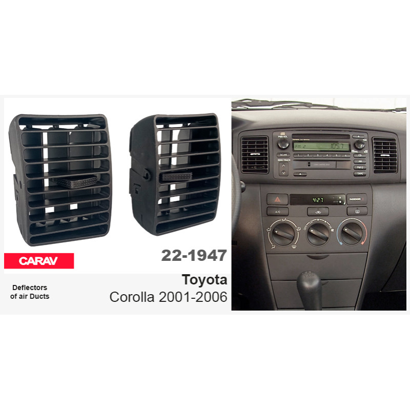 Air deflectors (duct deflectors) Toyota Corolla Carav 22-1947