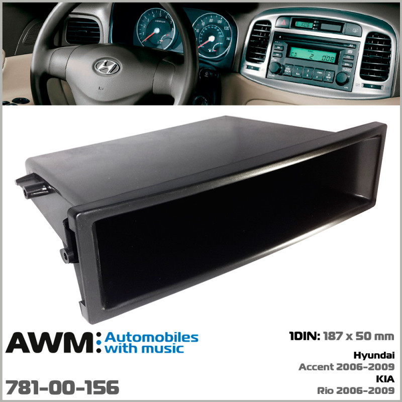 Pocket panel 1 DIN Hyundai Accent, KIA Rio AWM 781-00-156