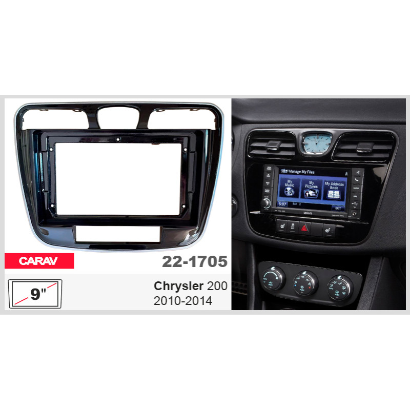 Adapter frame (for car) Chrysler 200 Carav 22-1705