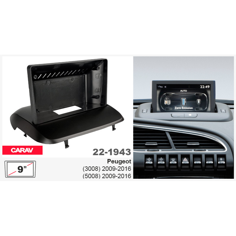 Adapter frame (for car) Peugeot 3008, 5008 Carav 22-1943