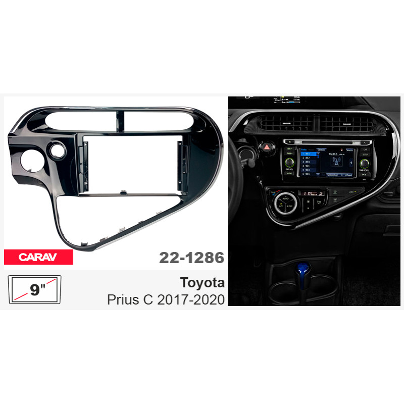 Adapter frame (for car) Toyota Prius C Carav 22-1286