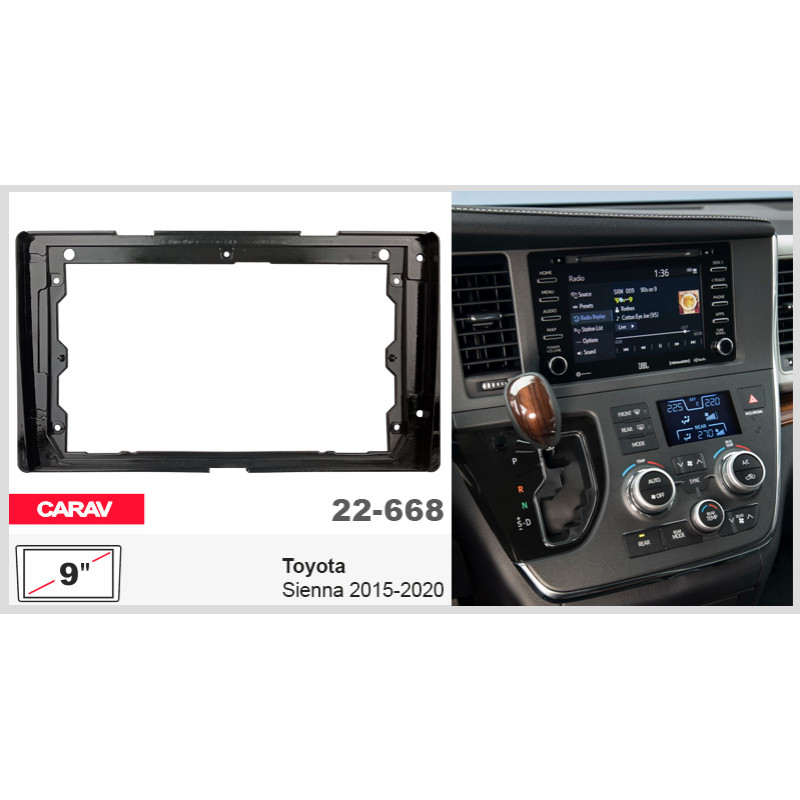 Ramka przejściowa Toyota Sienna Carav 22-668