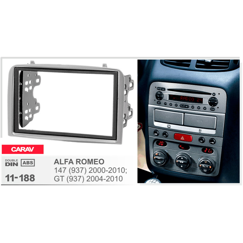 Adapter frame for Alfa Romeo 147, GT Carav 11-188
