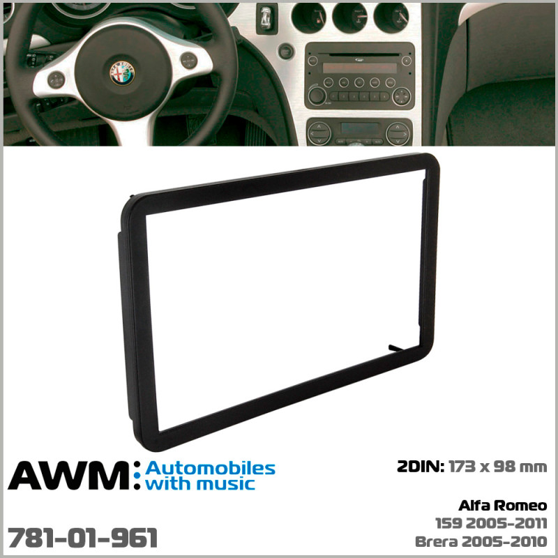 Adapter frame for Alfa Romeo 159, Brera AWM 781-01-961