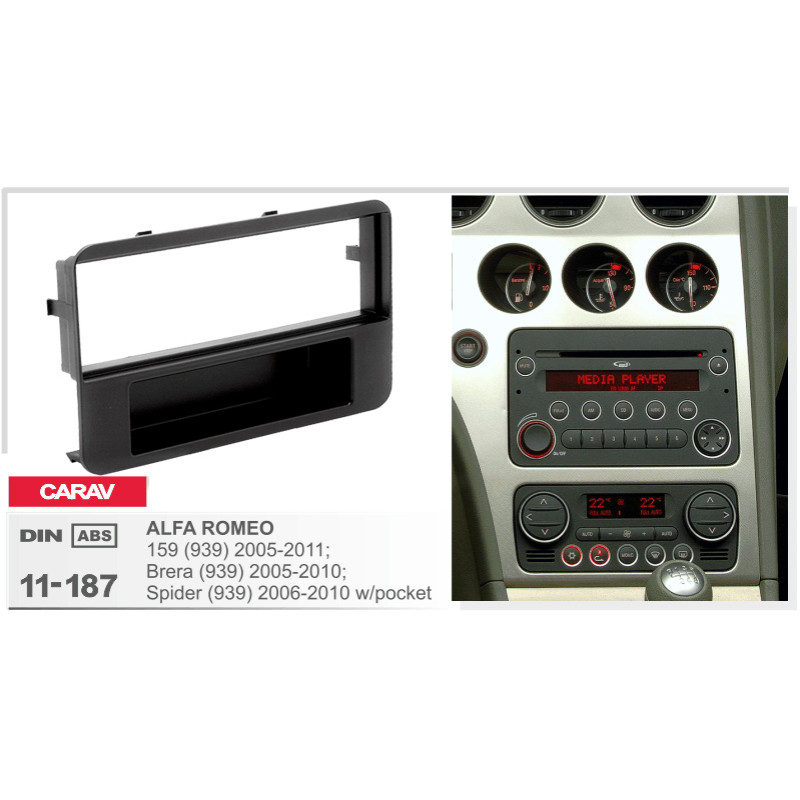 Adapter frame for Alfa Romeo 159, Brera Carav 11-187