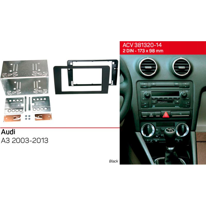 Adapter frame for Audi A3 ACV 381320-14 Kit