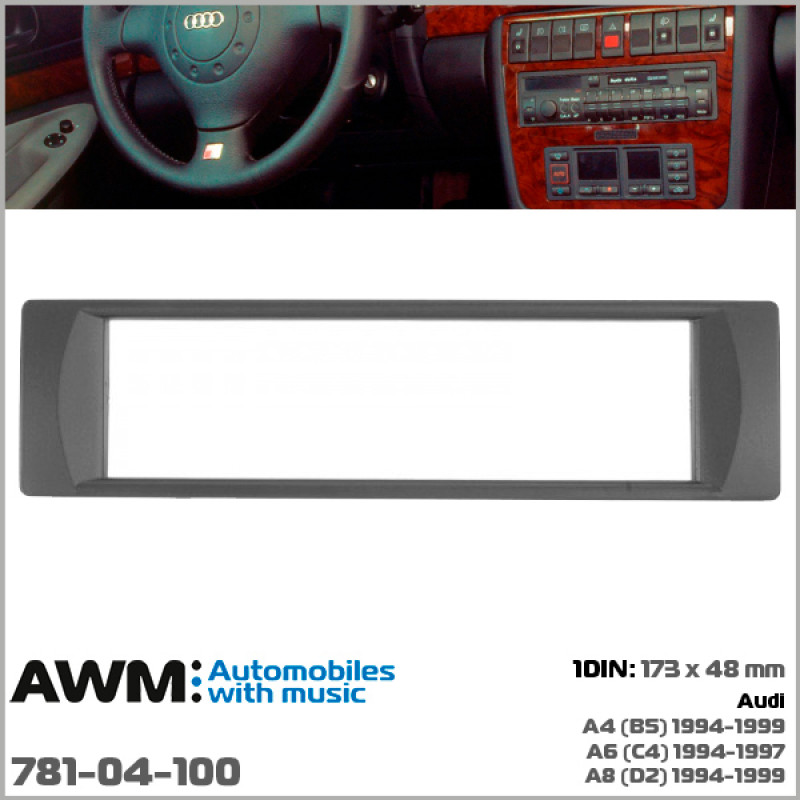Adapter frame for Audi A4, A6, A8 AWM 781-04-100