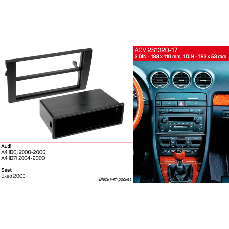 Übergangsrahmen für Audi A4 (ACV 281320-17)