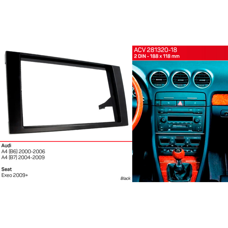 Ramka przejściowa dla Audi A4, Seat Exeo ACV 281320-18
