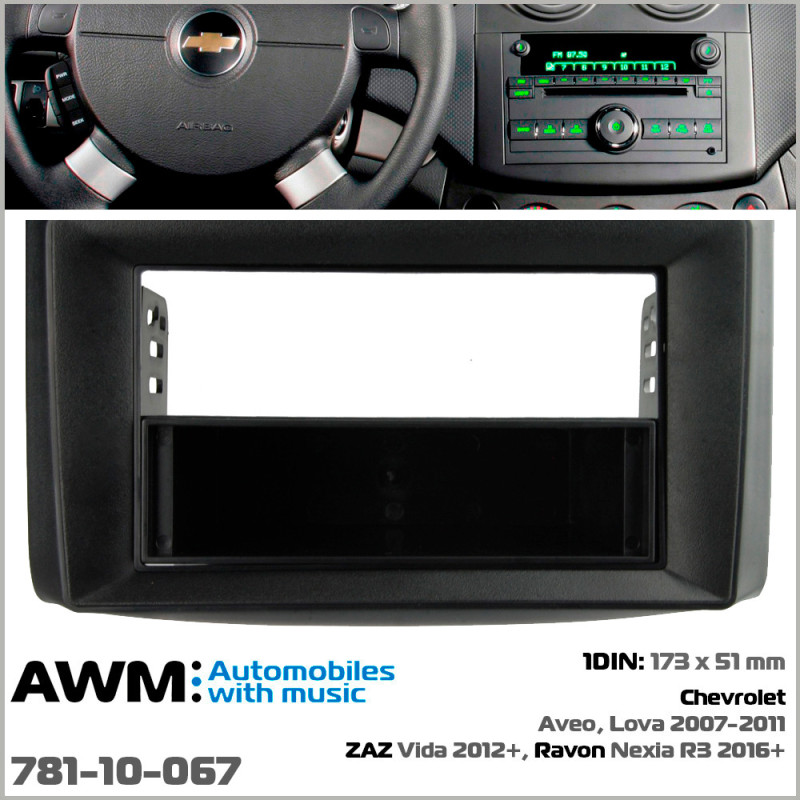 Adapter frame for Chevrolet Aveo, ZAZ Vida AWM 781-10-067