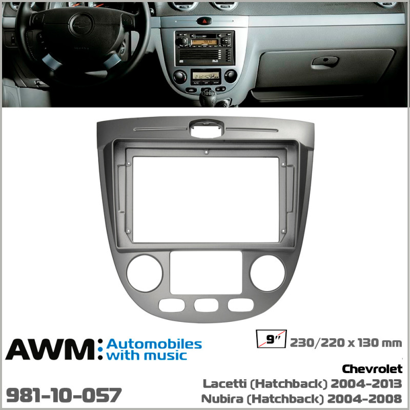 Adapter frame for Chevrolet Lacetti, Nubira AWM 981-10-057