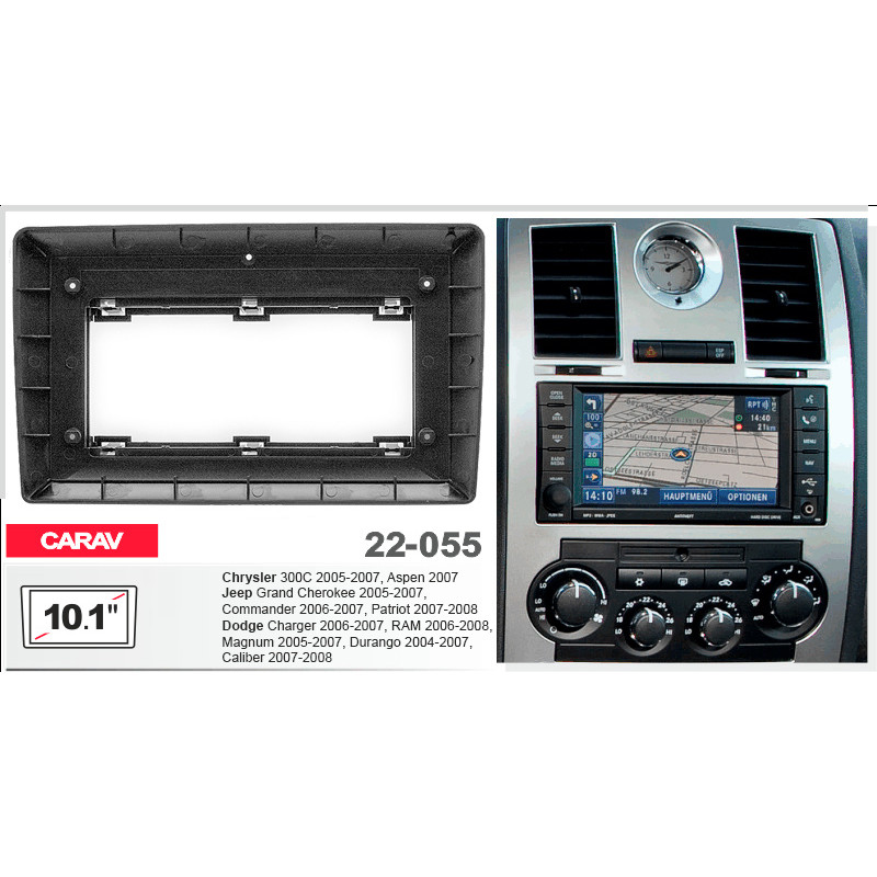 Adapter frame for Chrysler, Dodge, Jeep Carav 22-055