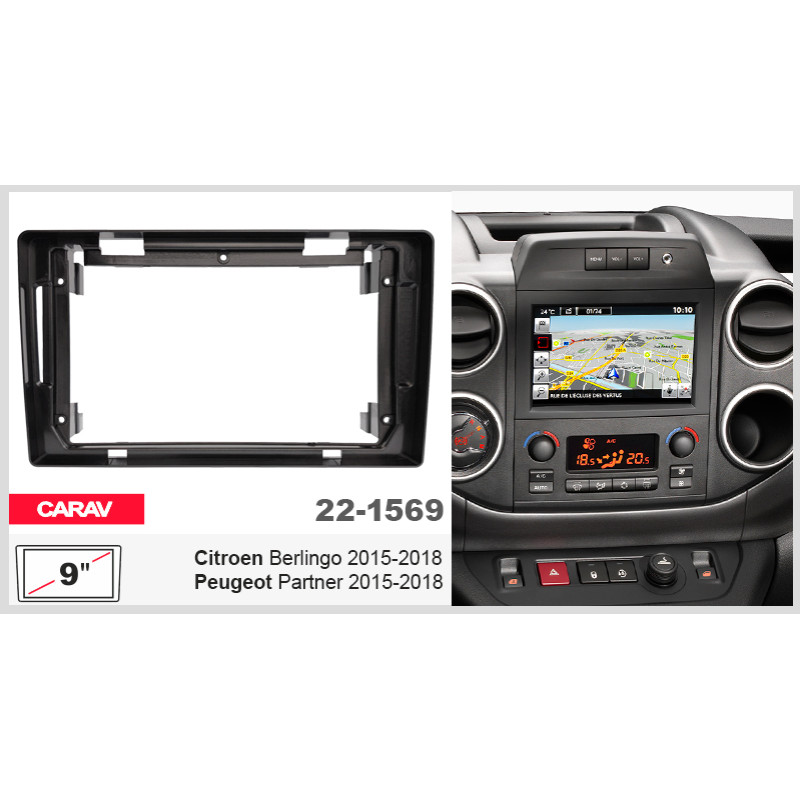 Adapter frame for Citroen Berlingo, Peugeot Partner Carav 22-1569