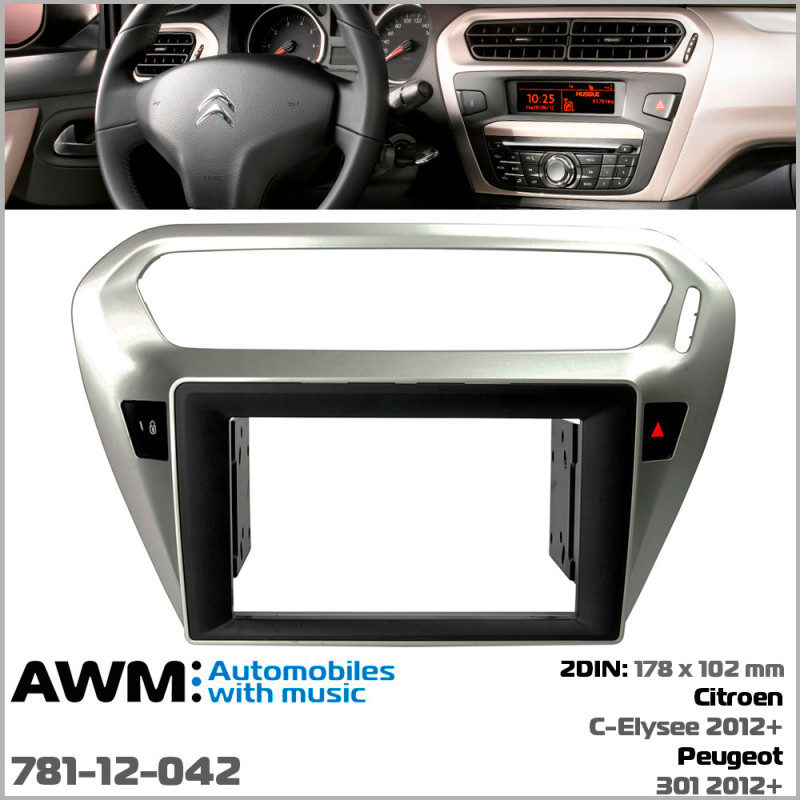 Adapter frame for Citroen C-Elysee, Peugeot 301 AWM 781-12-042