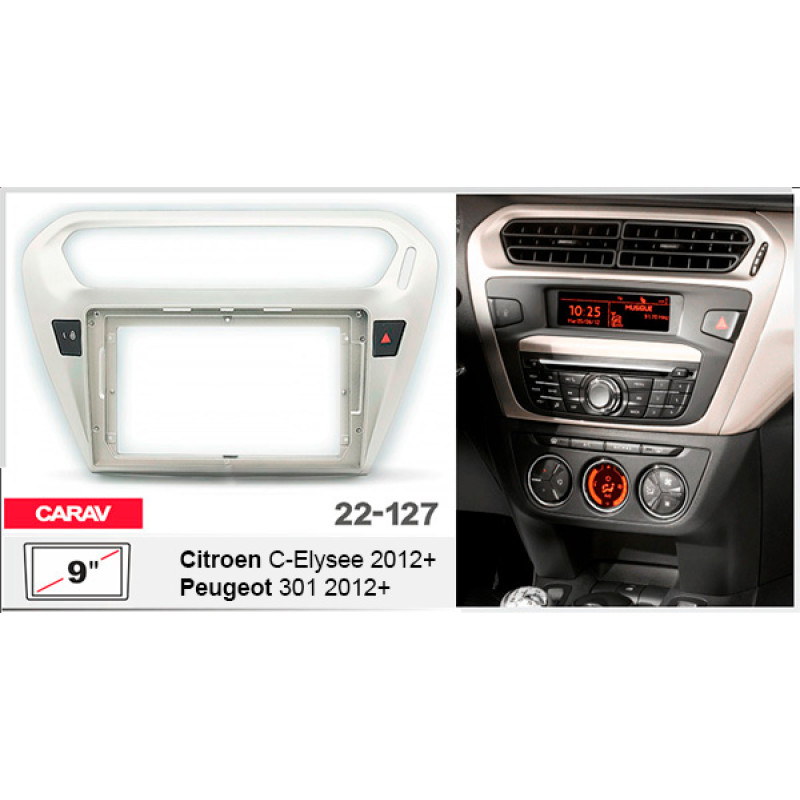 Adapter frame for Citroen C-Elysee, Peugeot 301 Carav 22-127