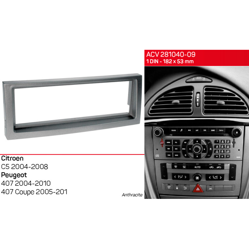 Adapter frame for Citroen C5 ACV 281040-09