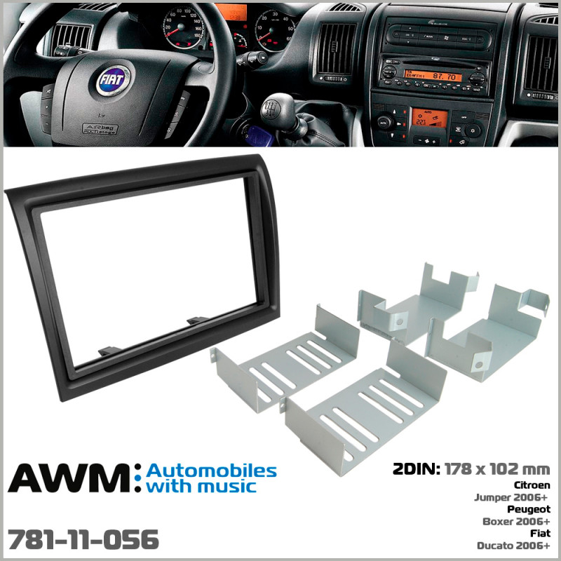 Adapter frame for Citroen Jumper, Peugeot Boxer, Fiat Ducato AWM 781-11-056