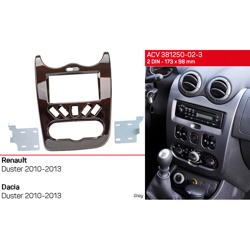 Adapter frame for Dacia Duster ACV 381250-02-3
