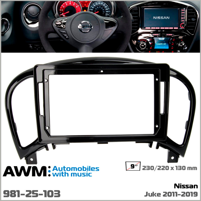 Adapter frame (for vehicles) Nissan Juke AWM 981-25-103