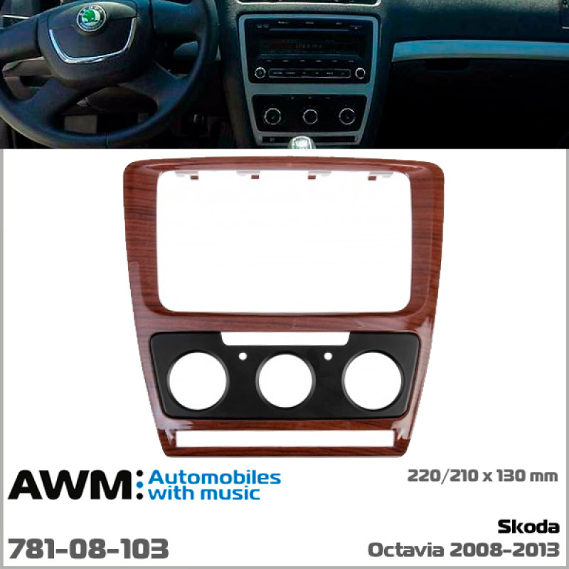 Adapter frame (for car) Skoda Octavia A5 AWM 781-08-103