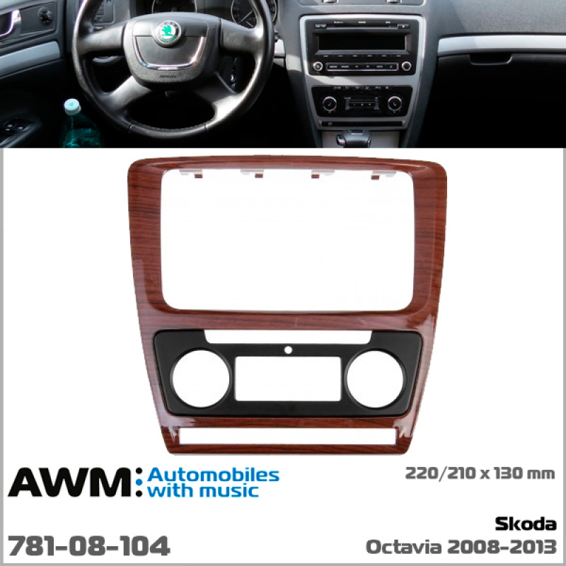 Adapter frame (for car) Skoda Octavia A5 AWM 781-08-104
