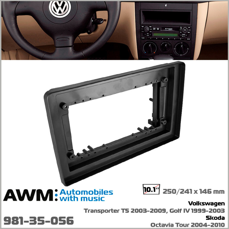 Adapter frame (for car) Volkswagen Transporter, Golf, Skoda Octavia Tour AWM 981-35-056