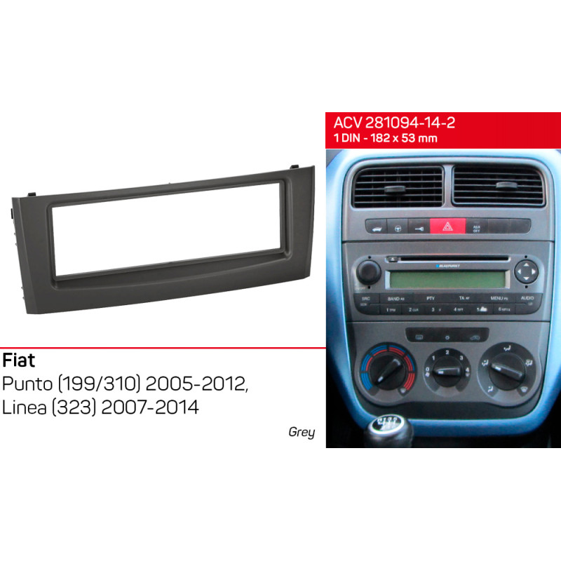 Estructura de transición para Fiat Punto, línea ACV 281094-14-2.