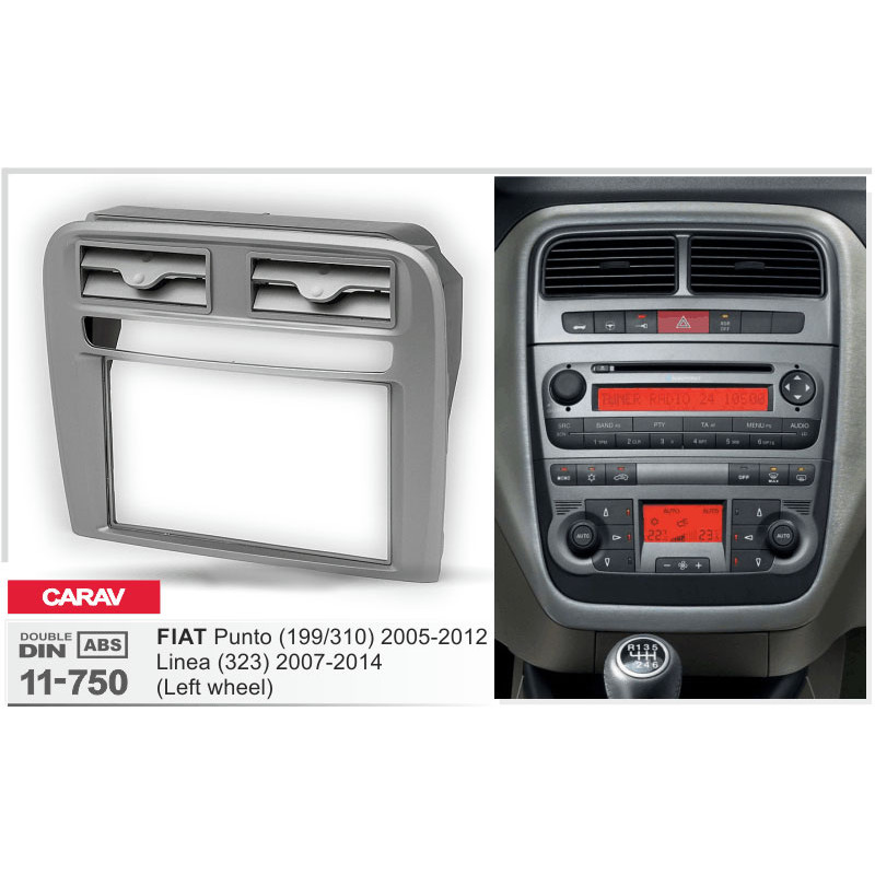 Adapter frame for Fiat Punto, Linea Carav 11-750