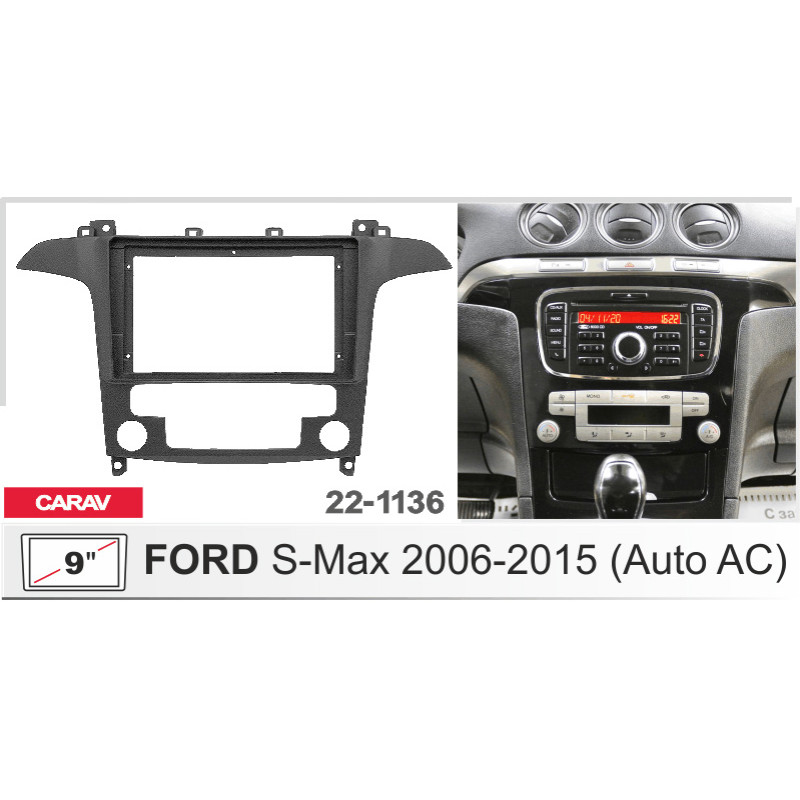Adapter frame for Ford S-Max Carav 22-1136