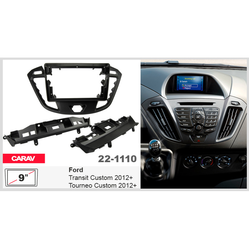 Adapter frame for Ford Transit Custom, Tourneo Custom Carav 22-1110