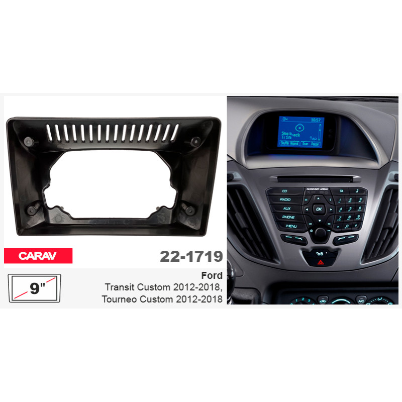 Adapter frame for Ford Transit Custom, Tourneo Custom Carav 22-1719