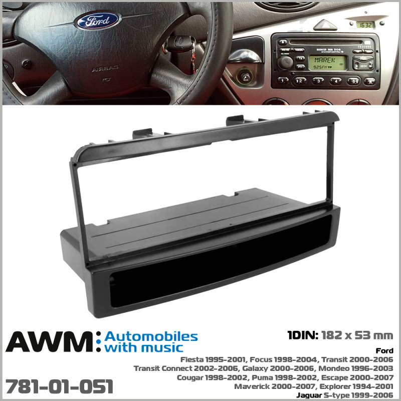 Adapter frame for Ford Transit, Fiesta, Focus, Galaxy, Mondeo, Jaguar S-Type AWM 781-01-051