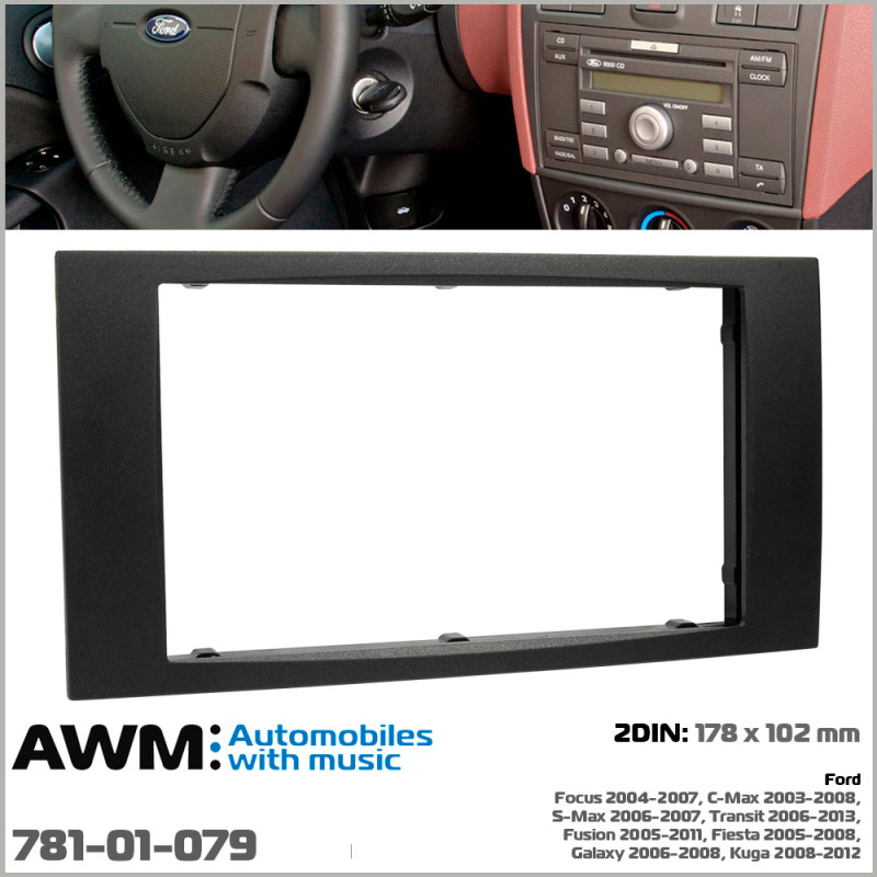 Adapter frame for Ford Transit, Focus, C-Max, S-Max, Fusion, Fiesta, Galaxy, Kuga AWM 781-01-079