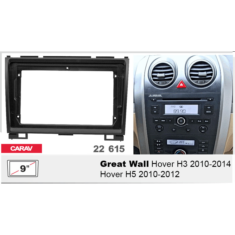 Adapter frame for Great Wall Hover H3, H5 Carav 22-615