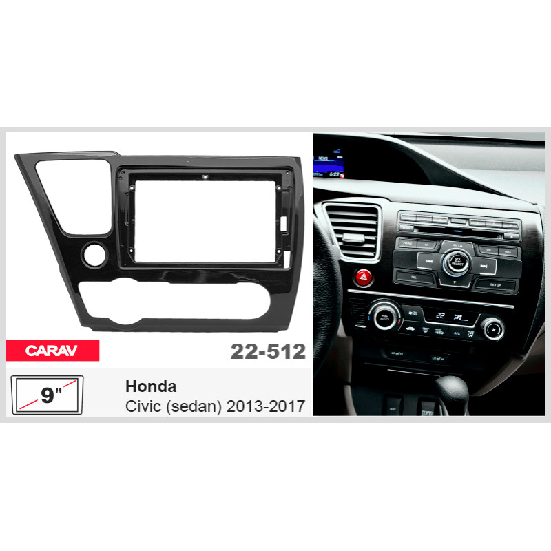 Adapter frame for Honda Civic Carav 22-512