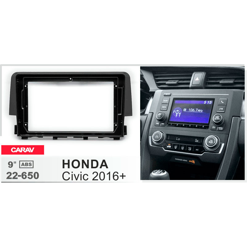 Adapter frame for Honda Civic Carav 22-650