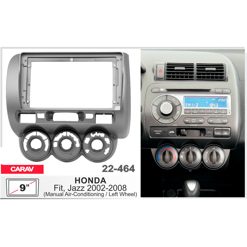 Adapter frame for Honda Fit, Jazz Carav 22-464